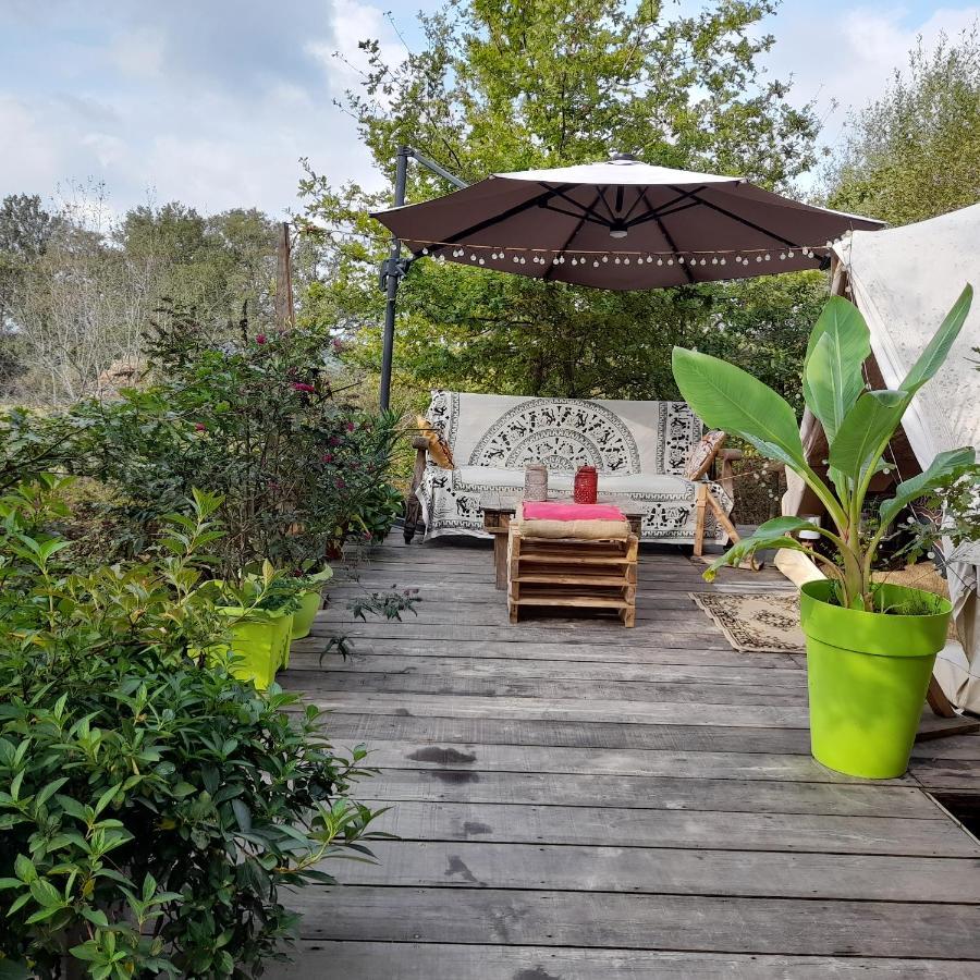 Tente Safari Lodge Dans Foret Luxuriante Vielle-Tursan Extérieur photo