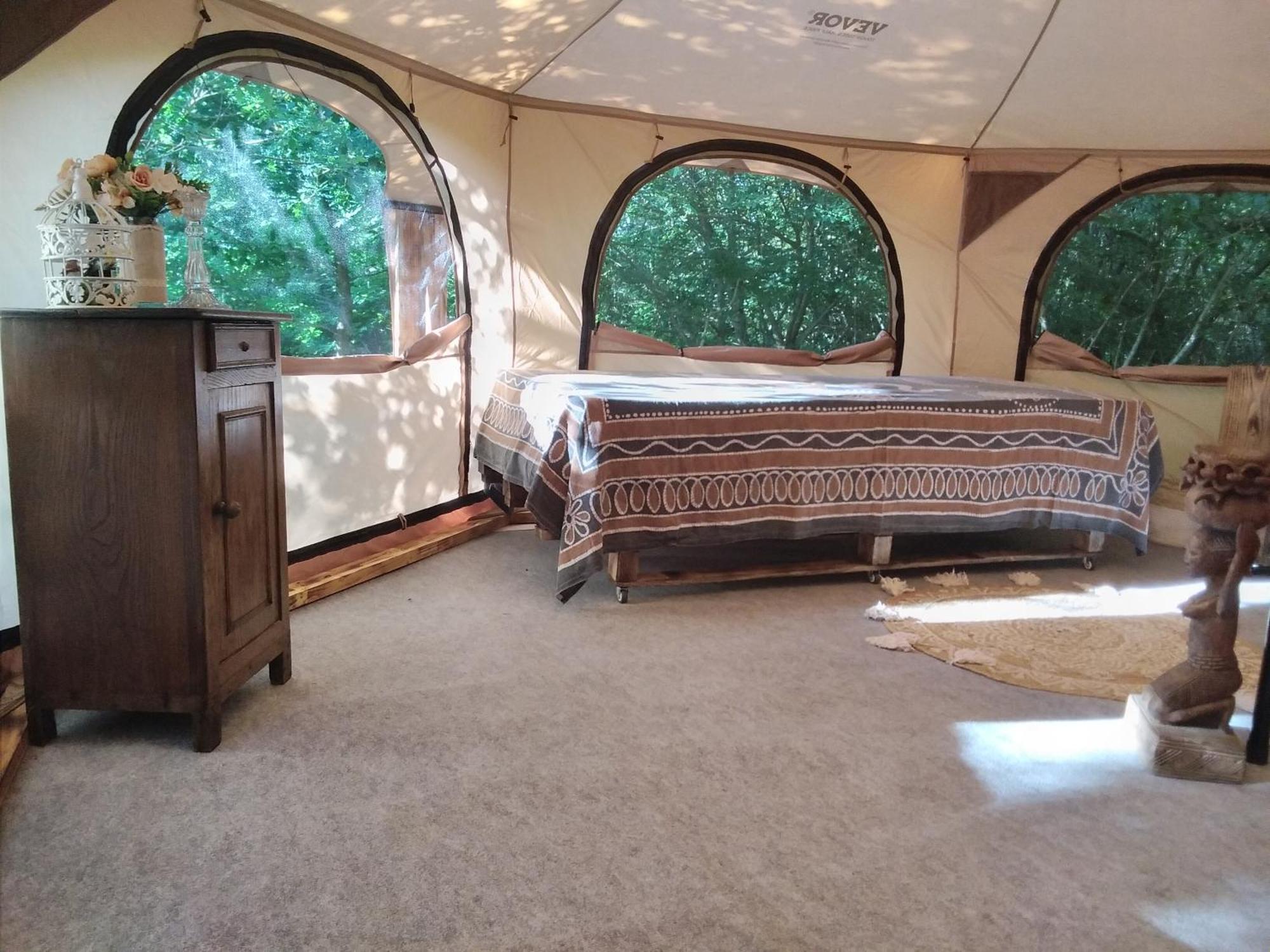 Tente Safari Lodge Dans Foret Luxuriante Vielle-Tursan Extérieur photo