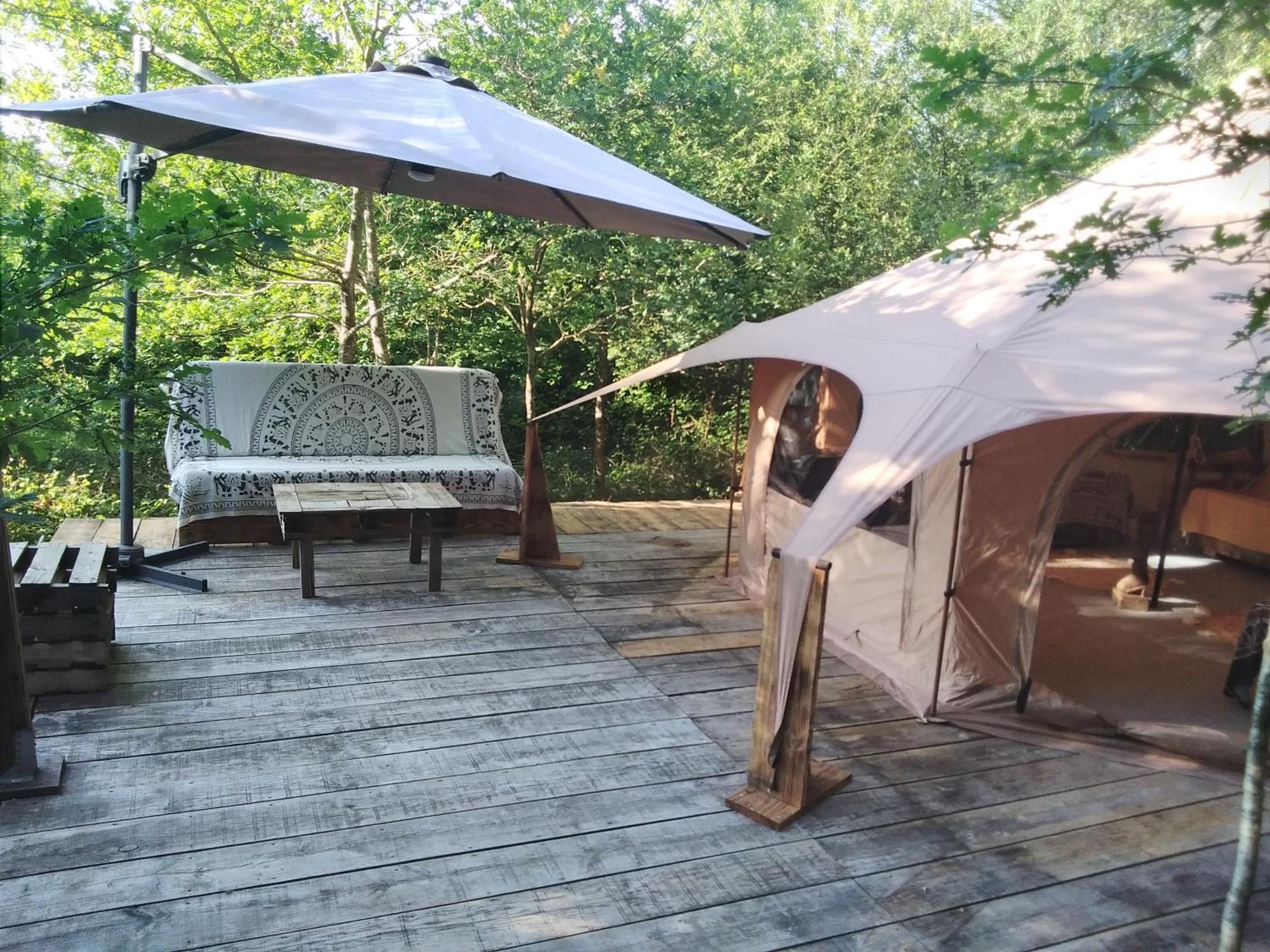 Tente Safari Lodge Dans Foret Luxuriante Vielle-Tursan Extérieur photo