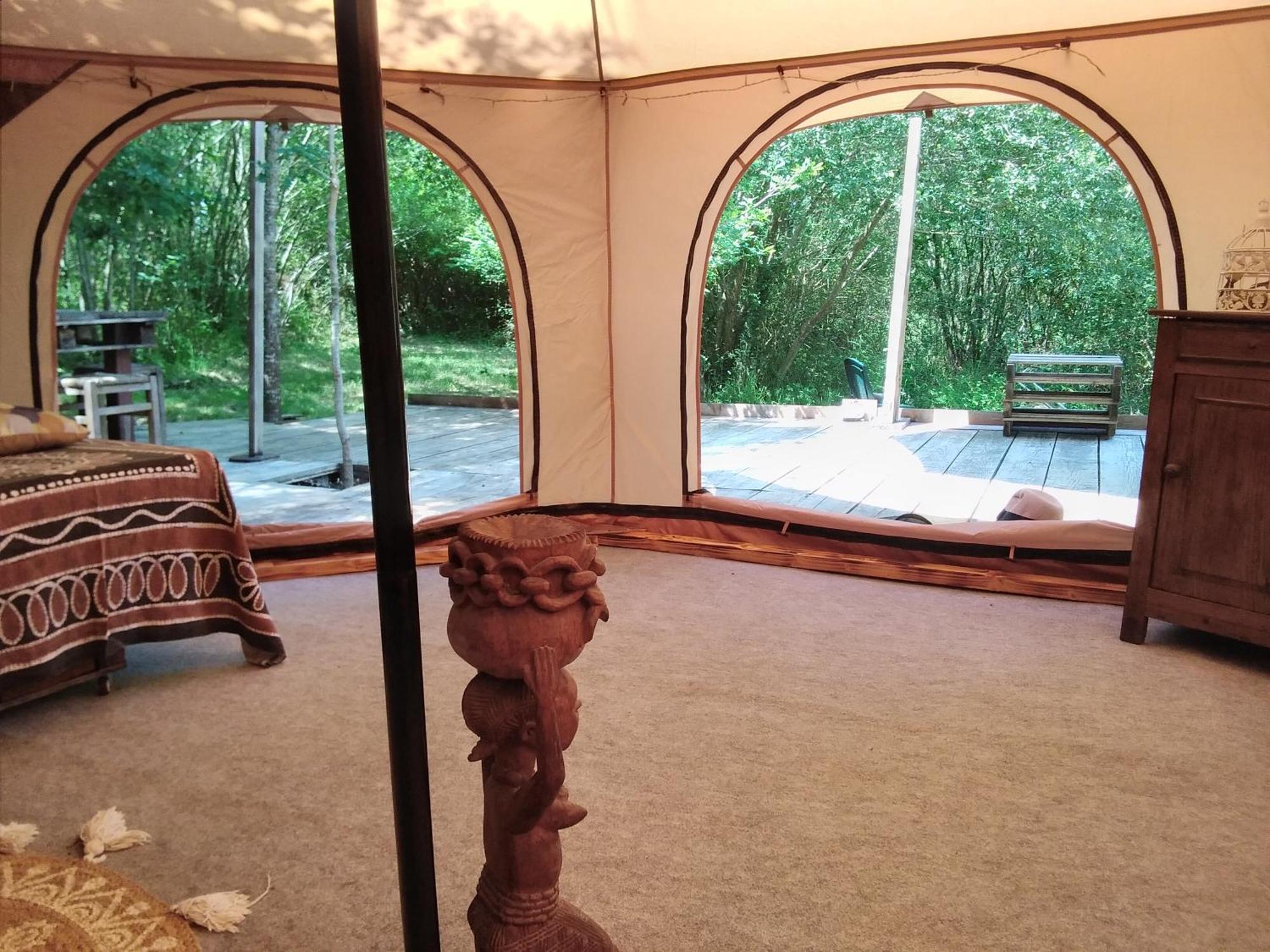 Tente Safari Lodge Dans Foret Luxuriante Vielle-Tursan Extérieur photo