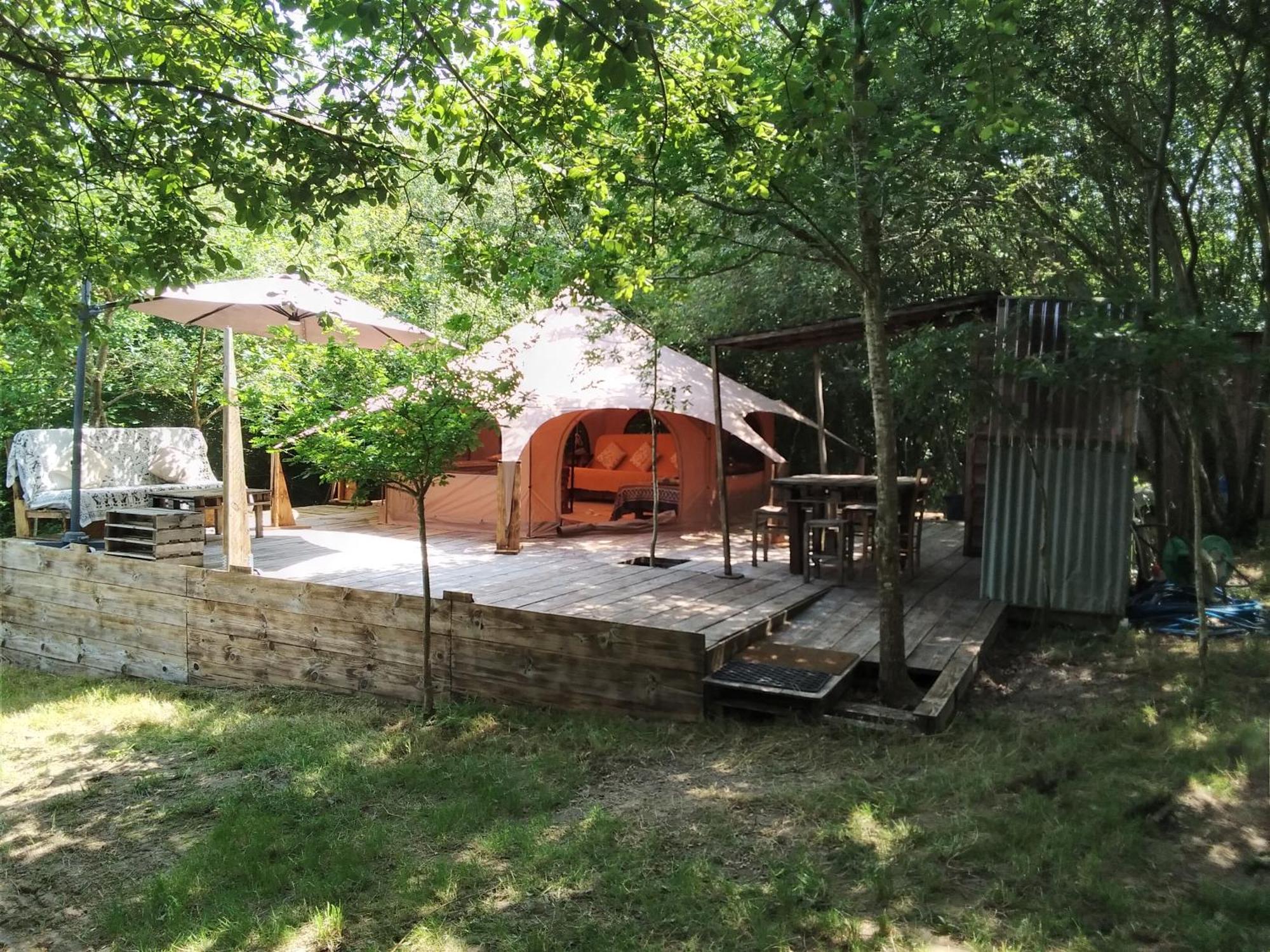 Tente Safari Lodge Dans Foret Luxuriante Vielle-Tursan Extérieur photo